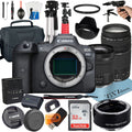 Mirrorless + SanDisk Lens + Accessory STM with 32GB Canon RF + ZeeTech + Adapter Mount R6 24-105mm Camera EOS 75-300mm