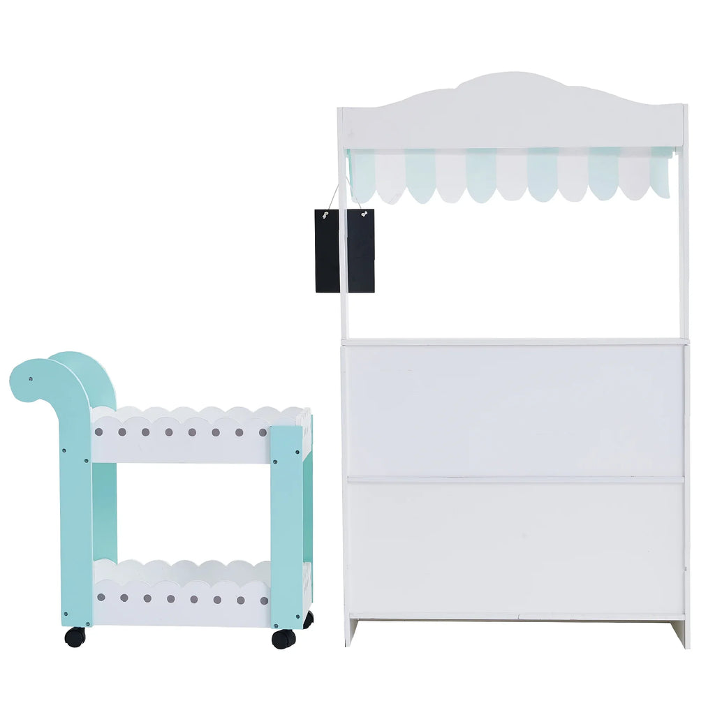 Play Teamson Set My Bakery Wooden and Kids Cart Shop Dream Pastry