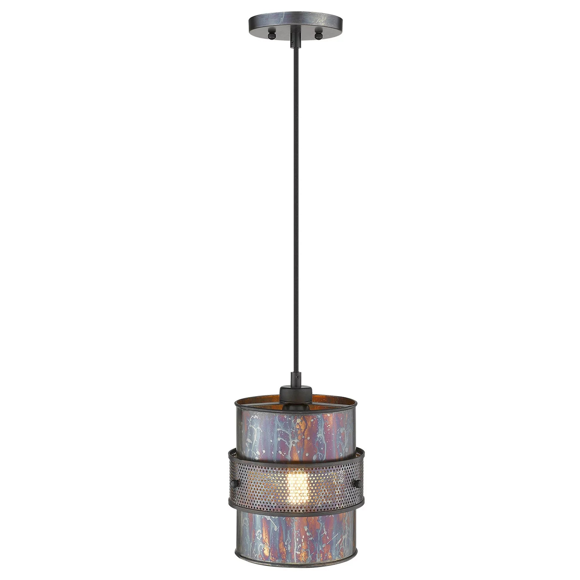 Patina 398260 Bronze x HomeRoots x 8 10.75 in. 8 Pendant Ryker 1-Light