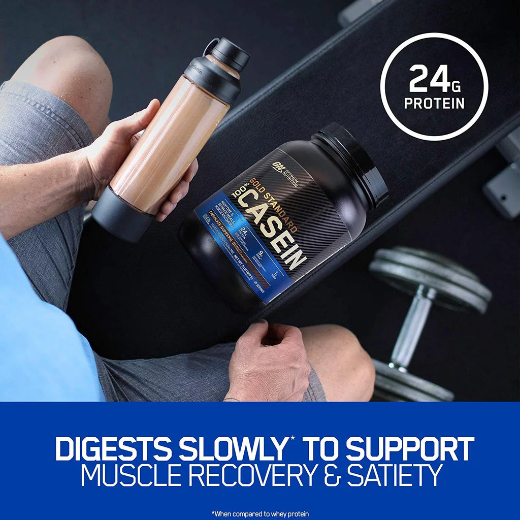 Protein Servings Standard g 24 Nutrition, Powder, 1.81 Casein, Optimum Gold Cream, & Cookies lbs, 27 100%