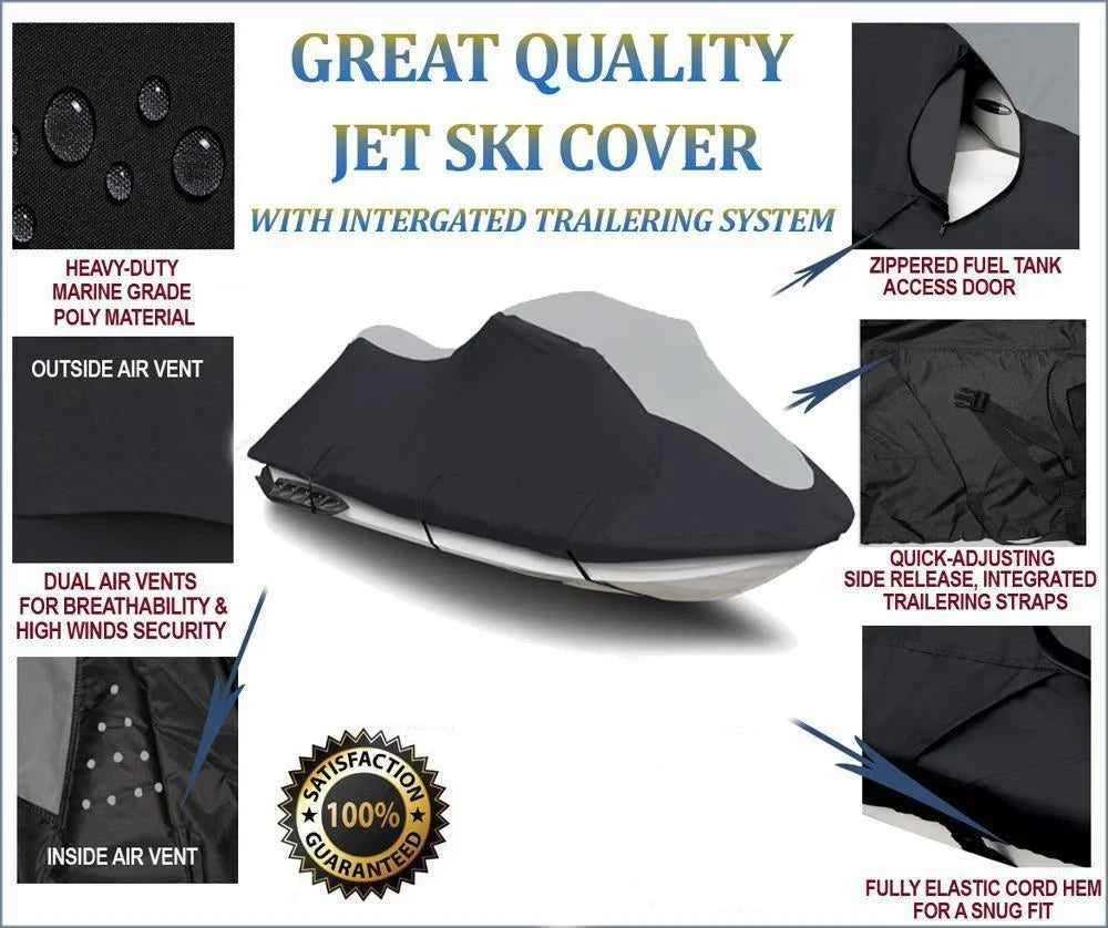 THE HEAVY-DUTY PWC for JETSKI Yamaha OF Cover Compatible TOP LINE Watercraft 2011-2014 SUPER Ski VXS Cover Jet