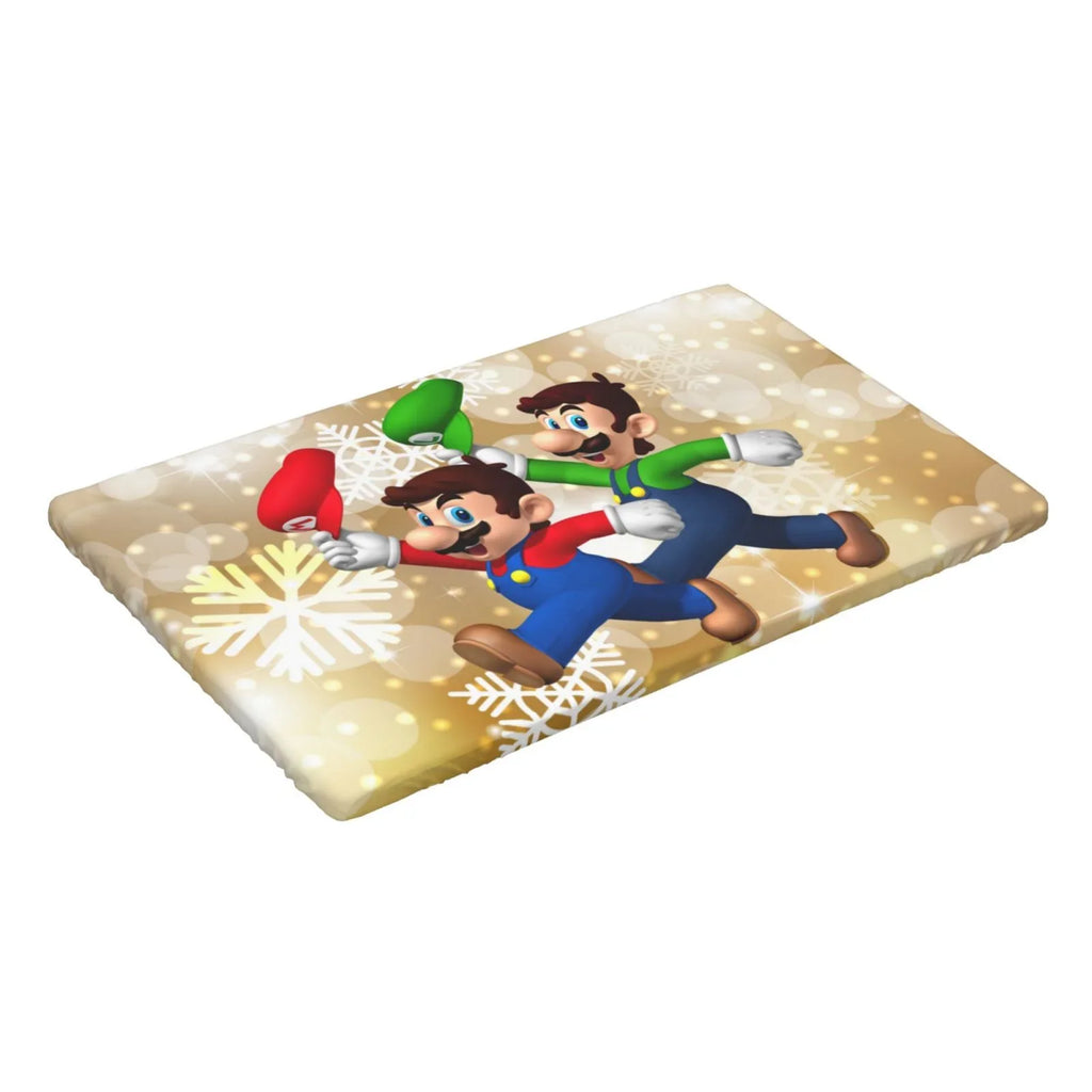Mansion Fitted Cover Edged Mario 2.5X4ft Table Rectangle Luigi's Kitchen Elastic Tablecloth Dining For Party Reusable Bros