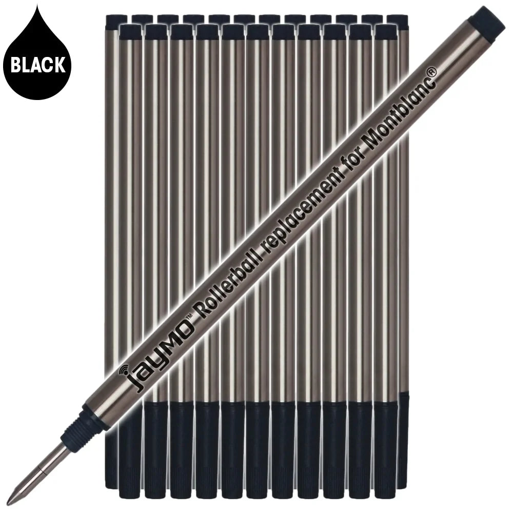 Jaymo / - - Measures Montblanc 105158 in Refill Replacement 113 Rollerball 4.44 mm for Pen - Long Black 24