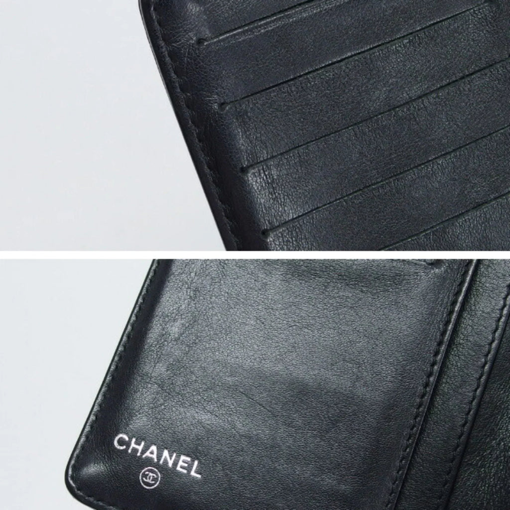 palette camellia makeup (Fair) blue wallet long Pre-Owned bi-fold