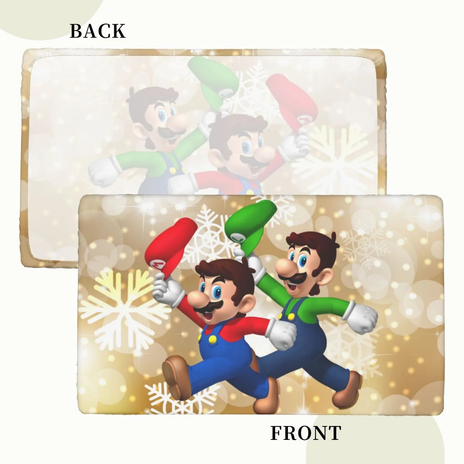 Mansion Fitted Cover Edged Mario 2.5X4ft Table Rectangle Luigi's Kitchen Elastic Tablecloth Dining For Party Reusable Bros