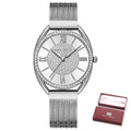 Ladies Reloj Women Quartz Watch Casual Steel 042506 luxury Stainless Strap Black Wriswatch Watches Fashion brand Mujer For
