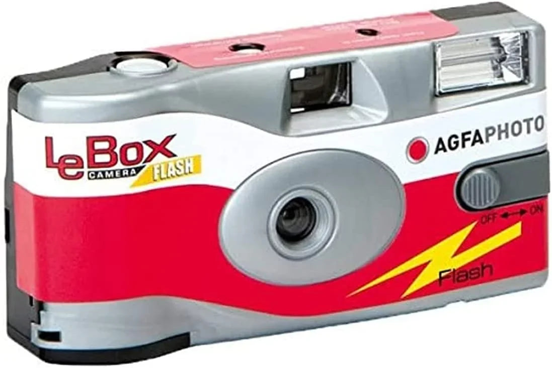 LeBox Film Flash Camera Disposable Agfa 35mm 27 10-Pack Camera 400 601020