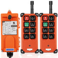 12V Overhead 1 Remote Hoist 8 Transmitter Electric Crane Control Buttons Radio Winch Bridge Switch 2 Crane Receiver Tower DC Industrial Crane Wireless + Lift