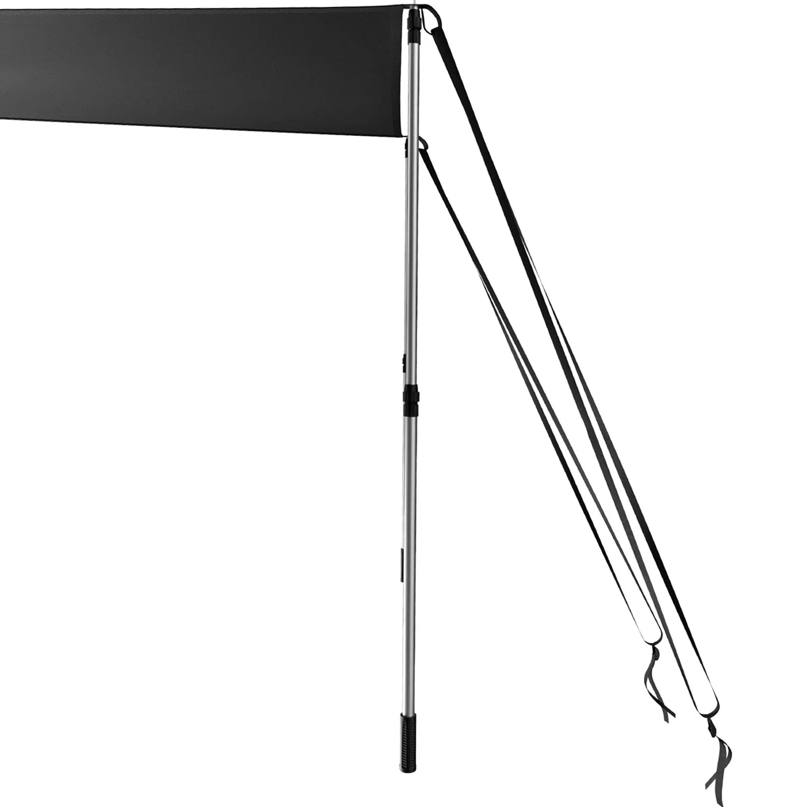 VEVOR - Steel Shade & Polyester Telescopic 600D Sun Poles, 5'x5' for Tops with T-Top Assembly Rustproof Bimini Kit UV-Proof Easy T-Tops Waterproof,