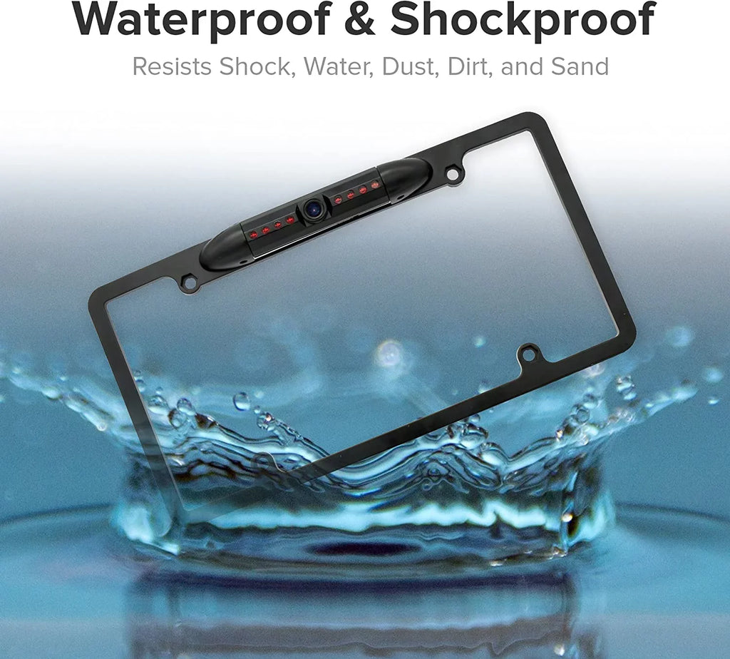 DNX-693S Plate Backup for DNX693S Kenwood Rearview License Black Camera Waterproof