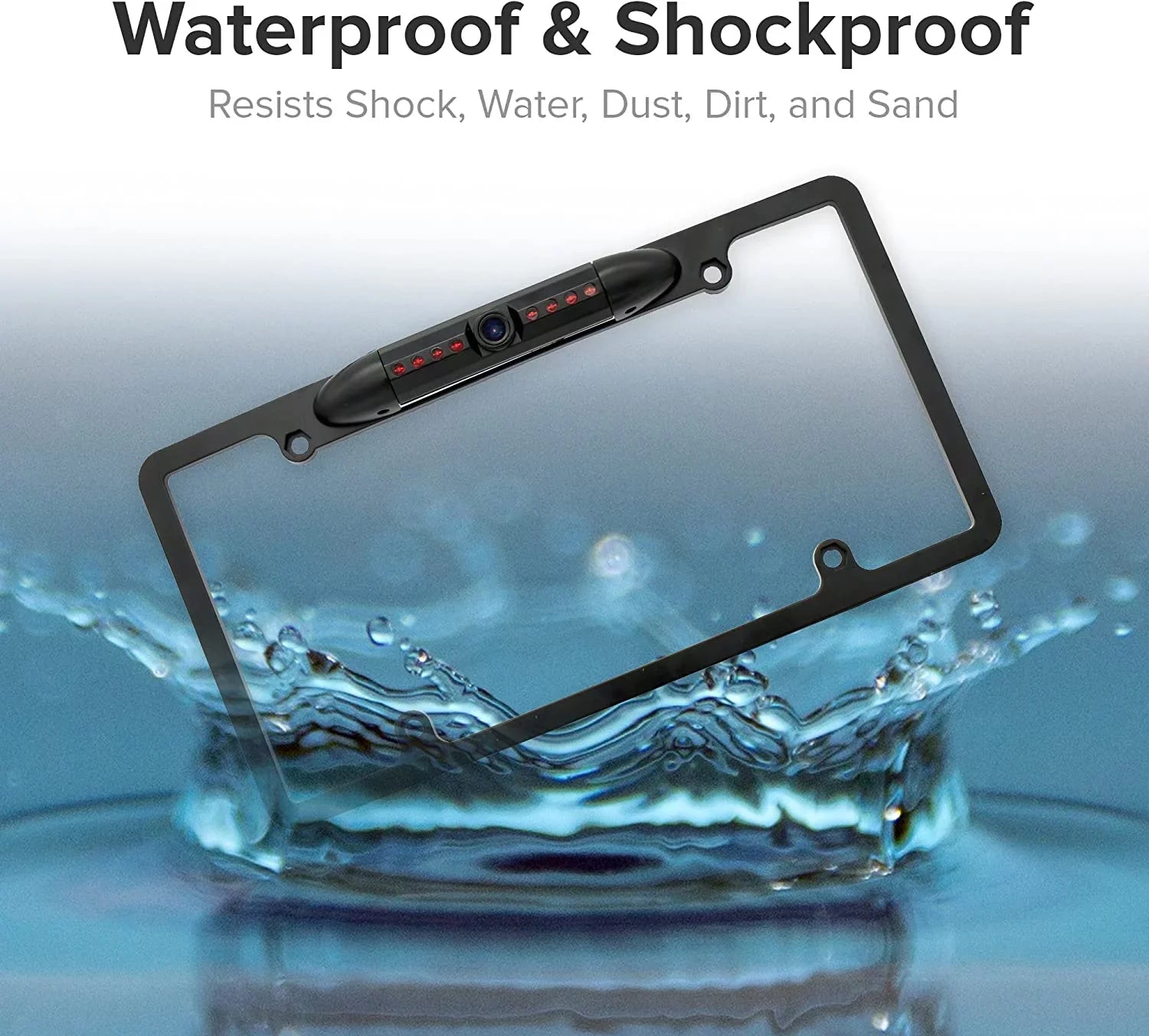 DNX-693S Plate Backup for DNX693S Kenwood Rearview License Black Camera Waterproof