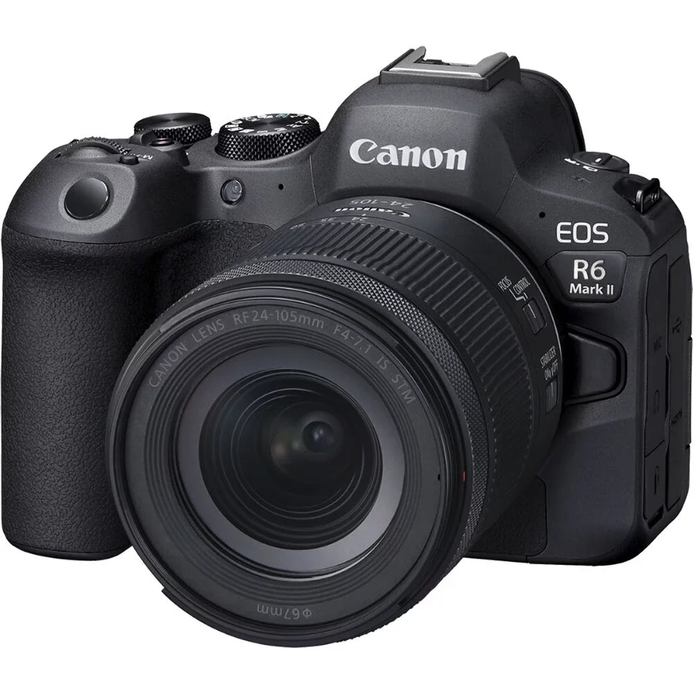 Charger f/4-7.1 + + Camera Software 24-105mm LPE6 Lens + Battery Mirrorless Light External 64GB Case 2 Corel x + Reader + Mark + EOS LED Card + with Canon II Card Memory (5666C018) + Photo More R6