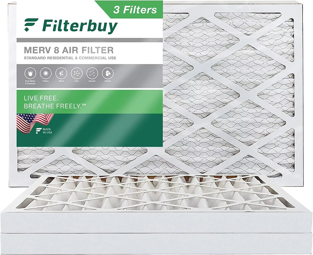 (3-Pack) Air MERV Pleated 20x32x2 8 HVAC Filterbuy AC Filters Furnace