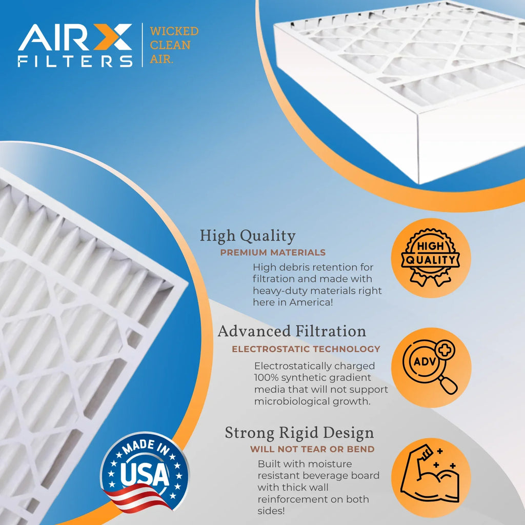 Single USA & to with Compatible Premium by CLEAN FPR 20x25x5 700 Comparable MPR Air AIRX 8 FILTERS Filter 20x25x5 Made Filter MERV Honeywell Filter Furnace 1 AIR. FC100A1037 5 WICKED