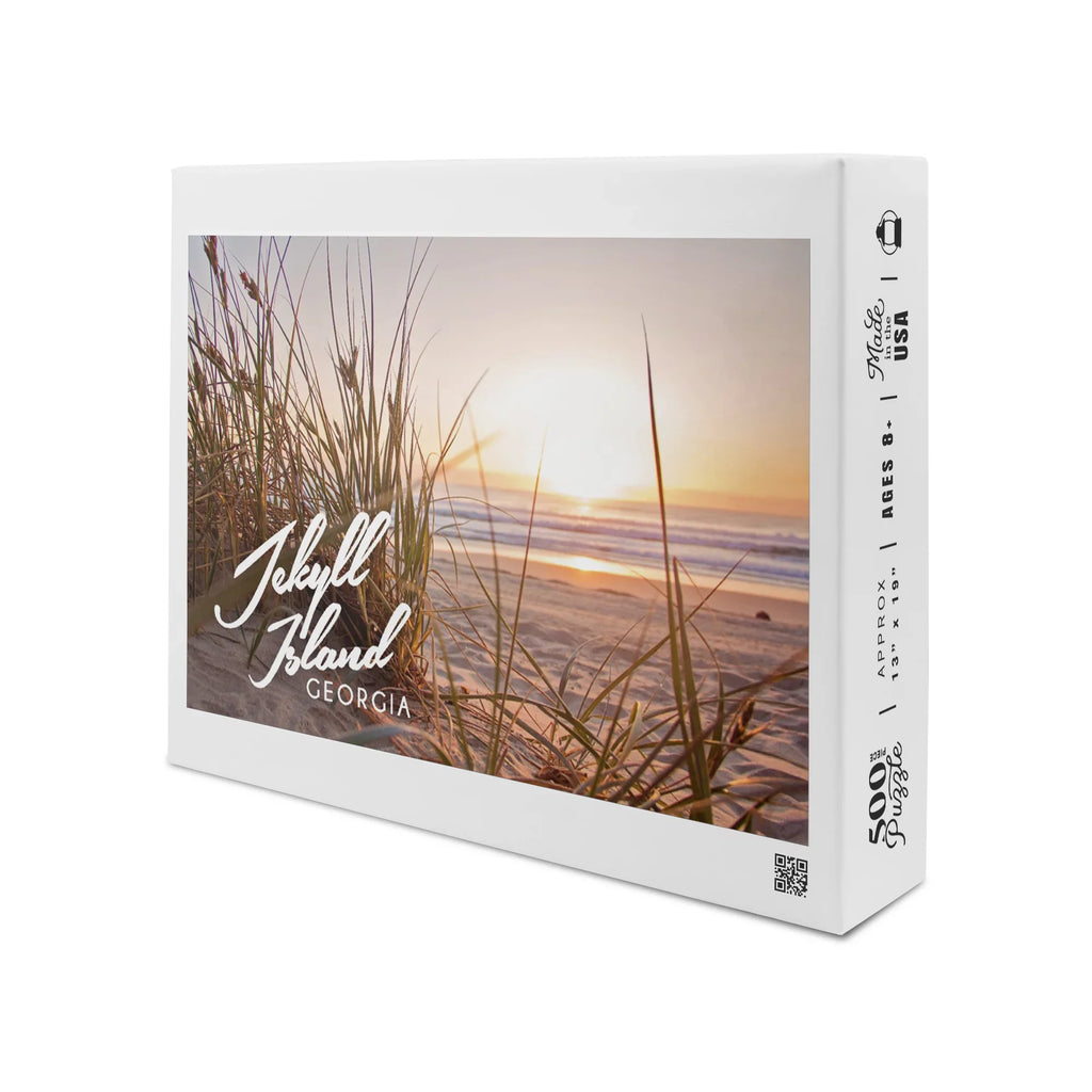 Beach Family, for Piece inches, USA) Made and Georgia, (19x27 Jigsaw Puzzle in Sunset Jekyll 500 Premium Adults Island,