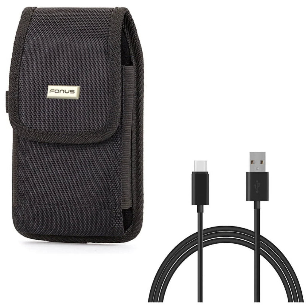 Canvas Belt Type-C for Plus BLU USB Pixel Y8K Rapid w Vivo 3a XI 6ft Blackberry Long Holster Legacy XL Case Metal XL Motion Black Coolpad Rugged - Clip Sync - G9, Charge - Cable Wire
