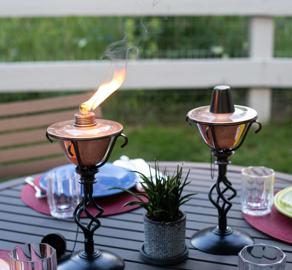 Wide Copper Stand Conical - Home 2-Pack - Torches exterior Tabletop BirdRock