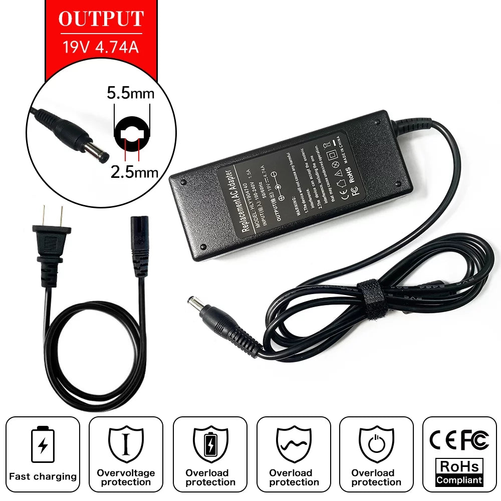 Charger C70-A-15P L300D-217 A300D-MK3 Laptop A300D-152 Adapter L300D-200 Pro C70-C-149 AC Toshiba L300D-22H A300D-151 for P300D-21U L640 Satellite A300D-00K C70-A-17D L300D-21J L300D-248 A300D-162