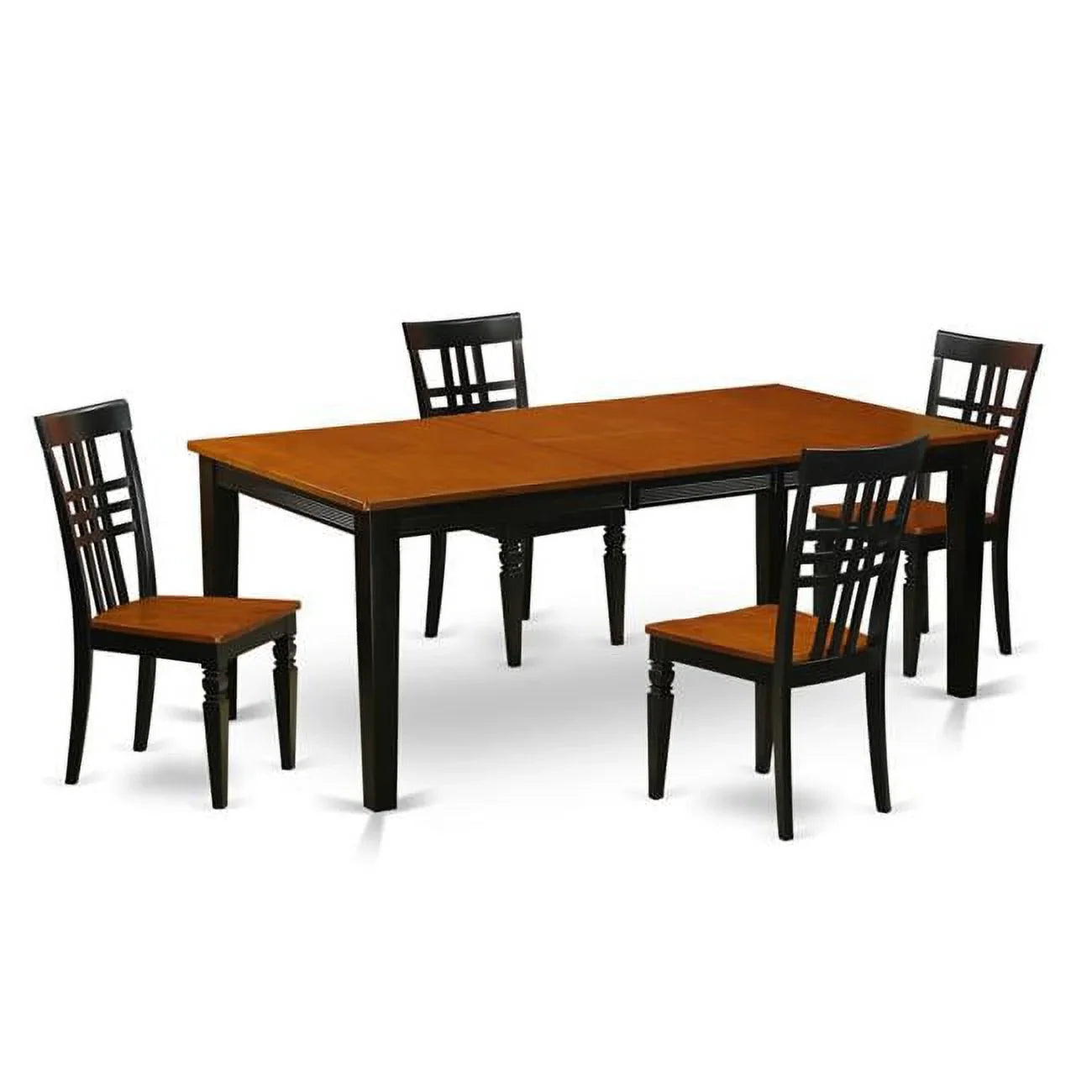 with Black Room Table & Chairs, Cherry Table 5 One Set & Quincy Dining Piece 4 Kitchen -