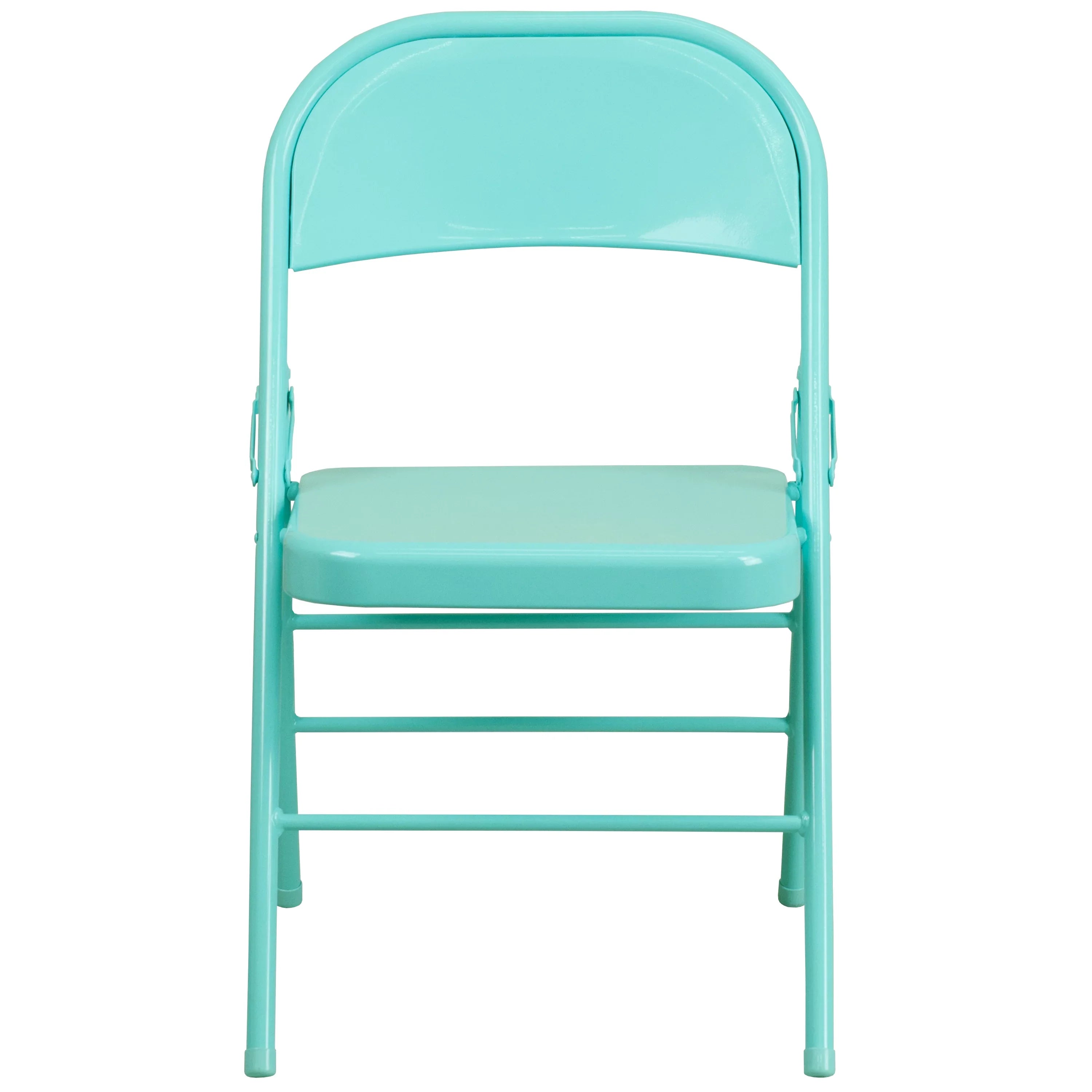 & Folding Chair Hinged HERCULES Series Teal Flash Furniture COLORBURST Metal Braced Tantalizing Triple Double