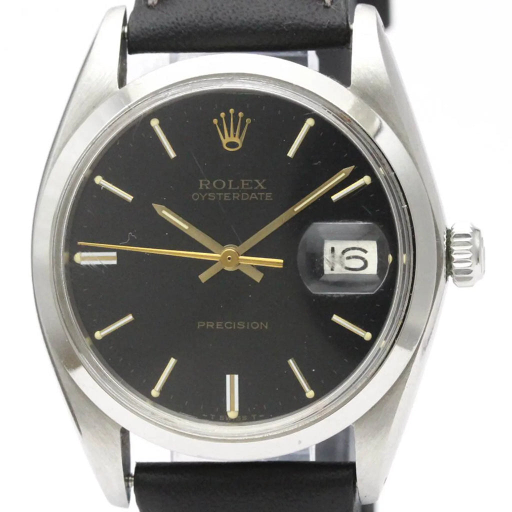Steel Used Mens Watch Authenticated Date Hand-winding Oyster BF555830 6694 Precision Vintage