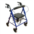 6" Seat, Rollator Aluminum Low Junior Karman Casters Blue, with Healthcare R-4100N-BL