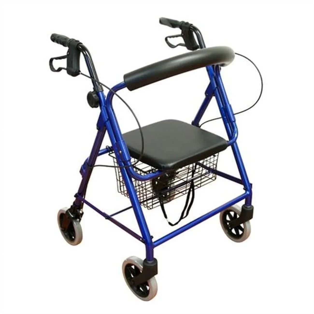 6" Seat, Rollator Aluminum Low Junior Karman Casters Blue, with Healthcare R-4100N-BL