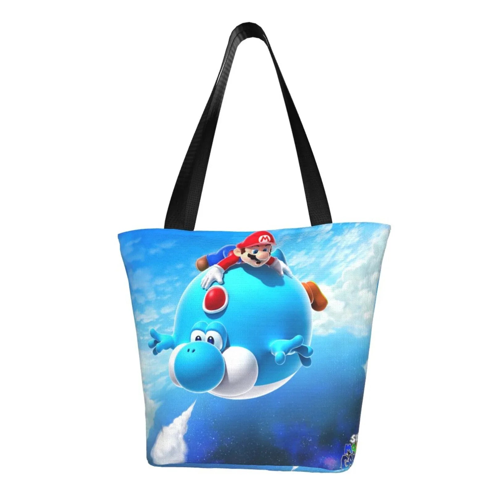 Mario Super Shopping Galaxy Large Capacity Tote For Beach School Business Handbag Bag Women's Travel Shoulder Work Game