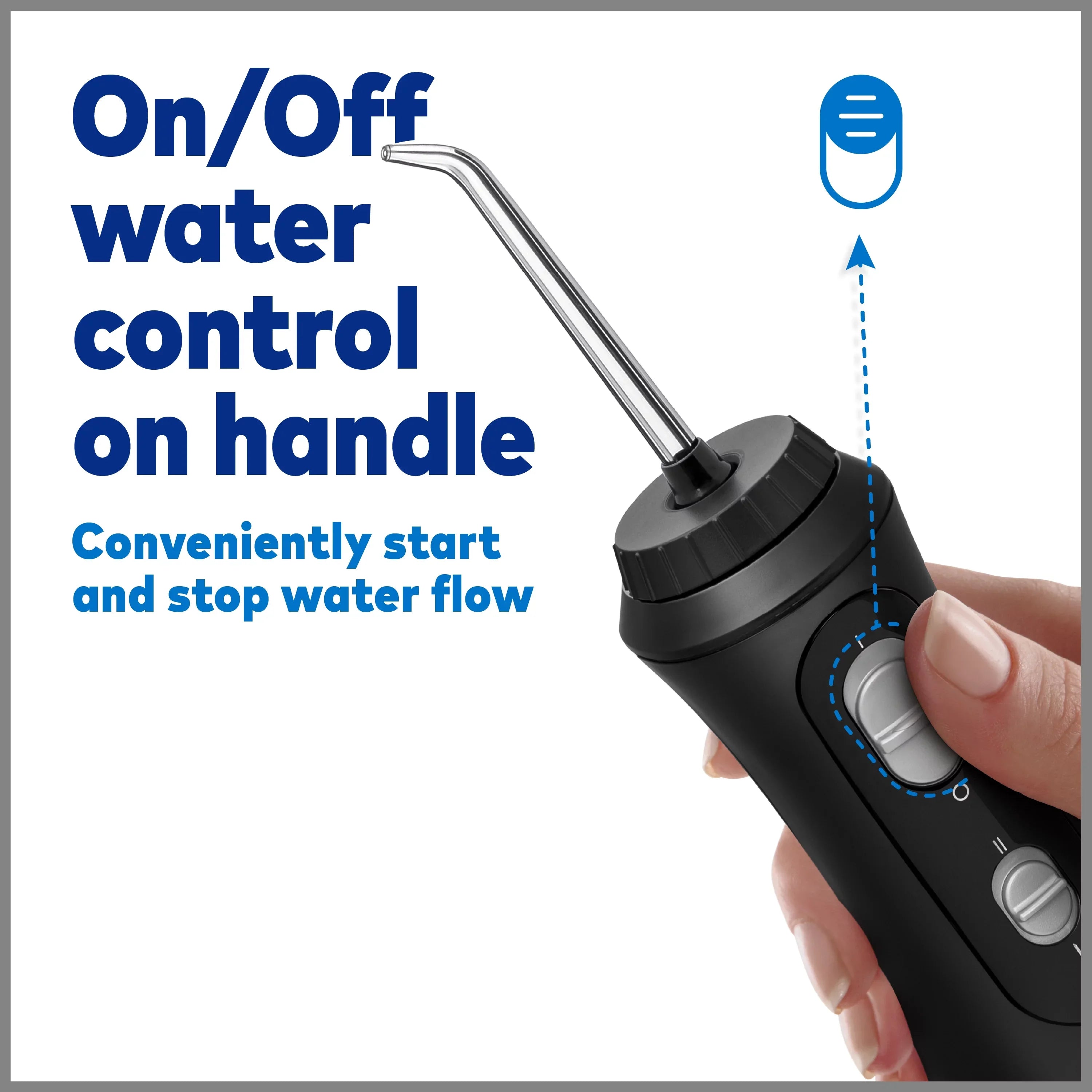 Black Waterpik Oral Portable liquid Cordless Plus Flosser Irrigator,