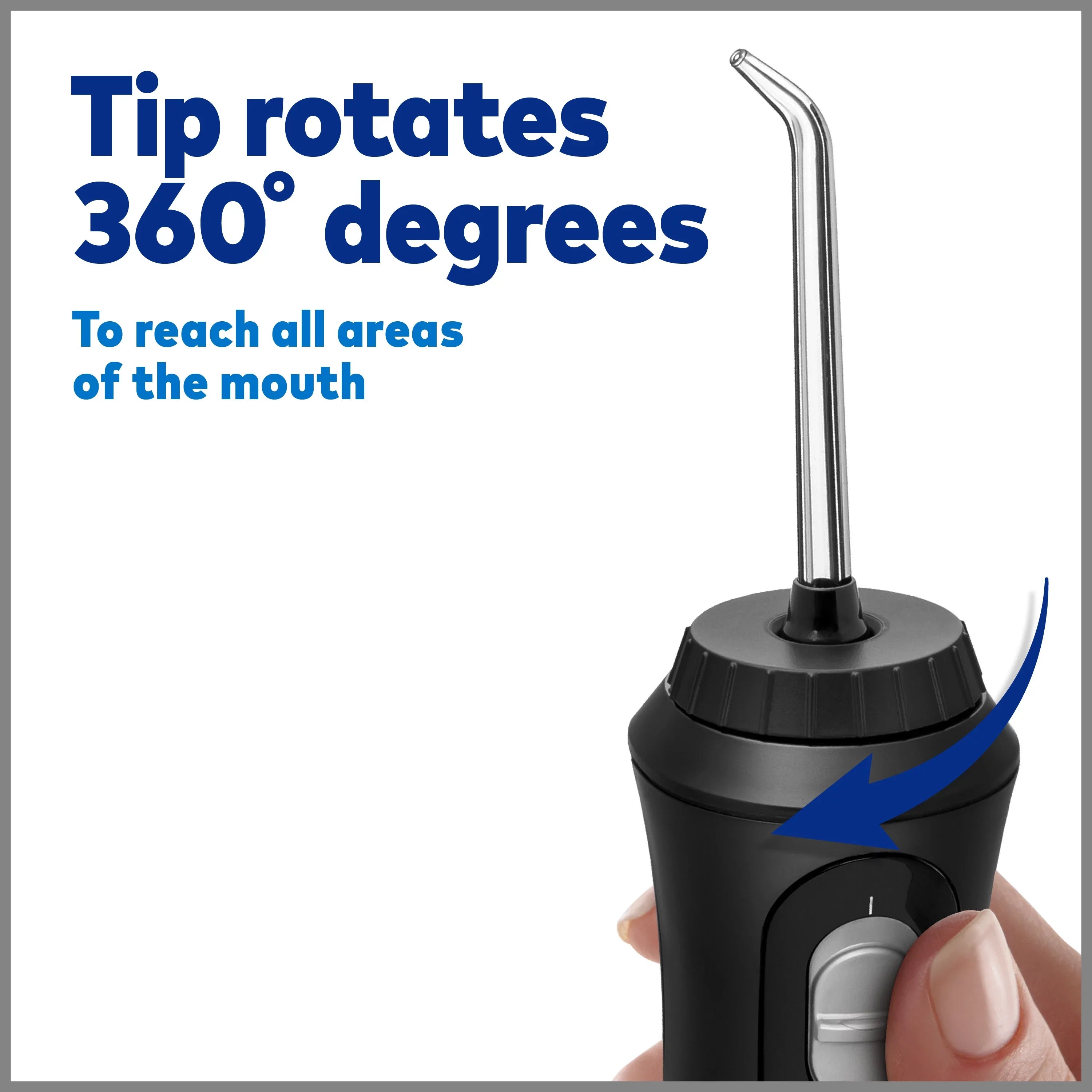 Black Waterpik Oral Portable liquid Cordless Plus Flosser Irrigator,