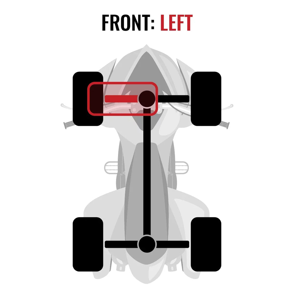 compatible Sixity 4X4 - Front 1000 LTD Left EFI with Axle Outlander MAX XT 2015 Can-Am