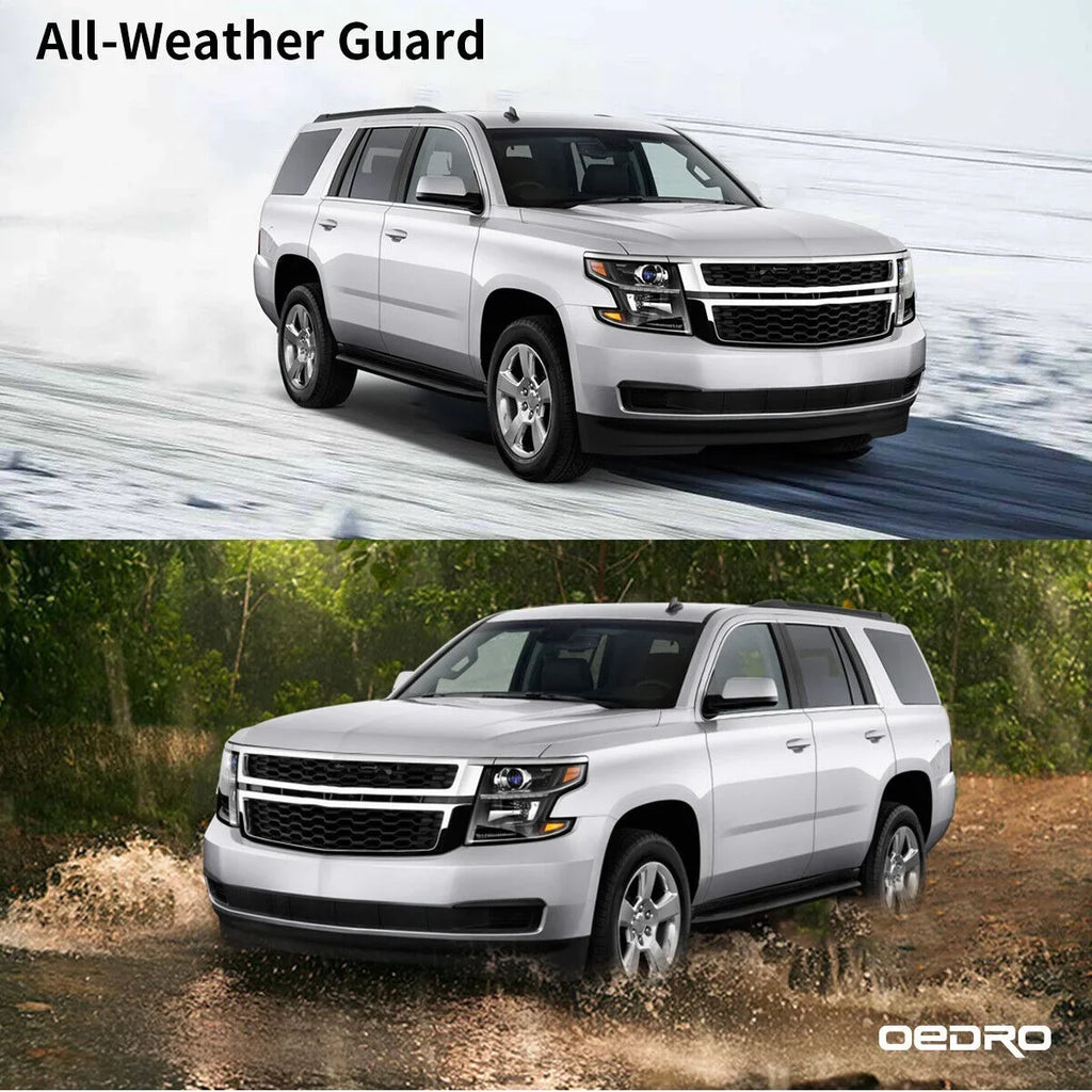 Mats Rubber with Floor Tahoe/GMC 2015-2020 Compatible Yukon 3D Chevy/Chevrolet Carpet Ledkingdomus TPE