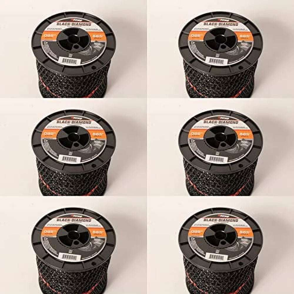 330095073-6PK 885ft Spool (dia.) Black Diamond Line Trimmer .095" Echo Genuine