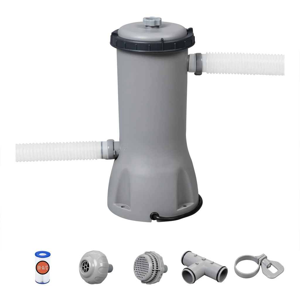 Pool 58390E Swimming for Filter Above GPH Flowclear 1500 Pump Bestway Ground