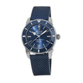 Rubber II mm Watch Superocean Blue Breitling 42 Dial Blue Chronometer Men's Heritage AB2010161C1S1 -
