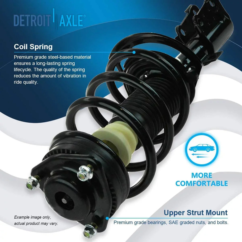 2013 2 Sway kit V6 Front Links Detroit Spring for 2 Complete Struts - Replacement Assembly 2014 Bars Journey Front Axle 2009-2018 2016 2015 Struts 2017 Bar Dodge 2010 Sway Struts 2011 w/Coil 2012