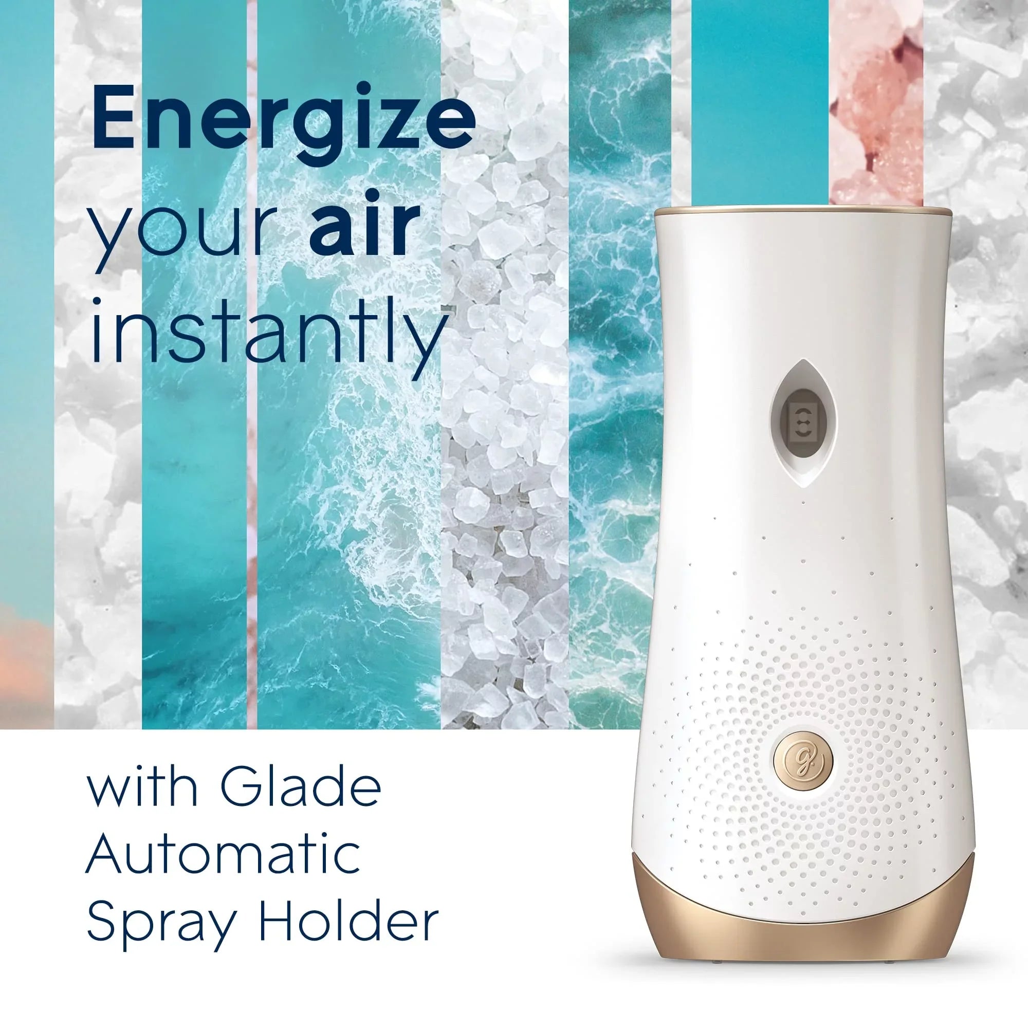 Count For 2 & Spray And Air Home Sea Freshener Salt, Bathroom, Glade Automatic Oz, Refill, 6.2 Sky