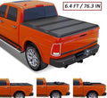 1500 Hard Kikito Professional Rambox Bed Bed | for 2019-2024 (76.3in) Deckrail System Cover 3500 6.4ft | FRP Tonneau Ram 2500 & Truck Tri-Fold