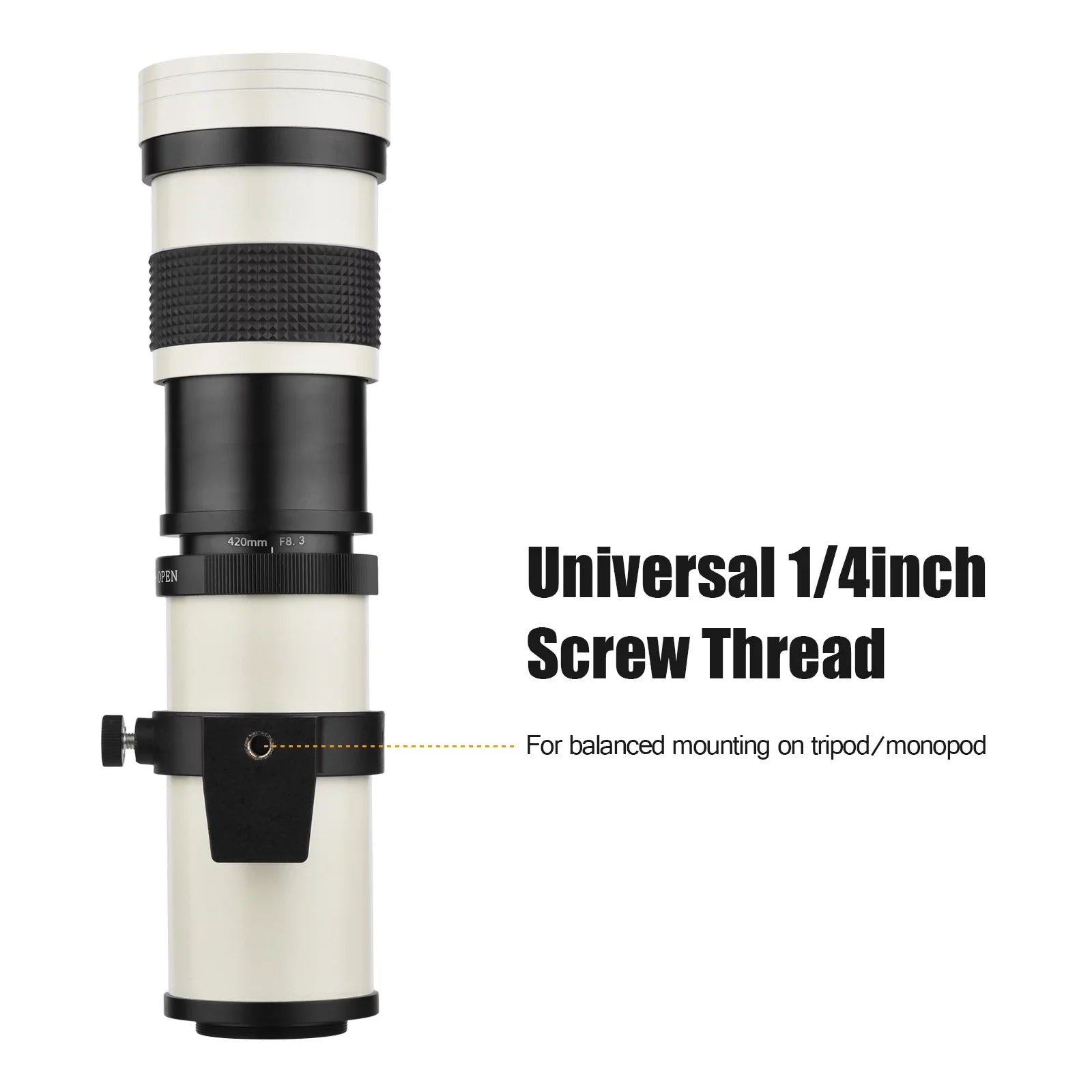 Replacement for Super Pristin T Olympus Zoom 14 Fujifilm Cameras with 420-800mm F8.3-16 Mount MF Thread Universal Lens Telephoto Nikon