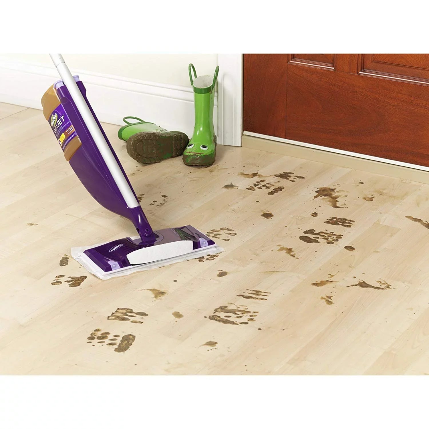Window 1.25L, Pack of Solution Multi-Purpose Refill Cleaner Swiffer Open Fresh WetJet Scent Floor 6