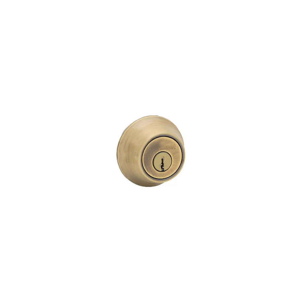 5 Deadbolt, Kwikset Double-Cylinder 1 K6 Quantity - Brass Security Antique 665 SMT CP RCS RCAL