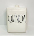 Ceramic Dunn LL Lid by QUINOA Magenta Canister Square Rae Letter with