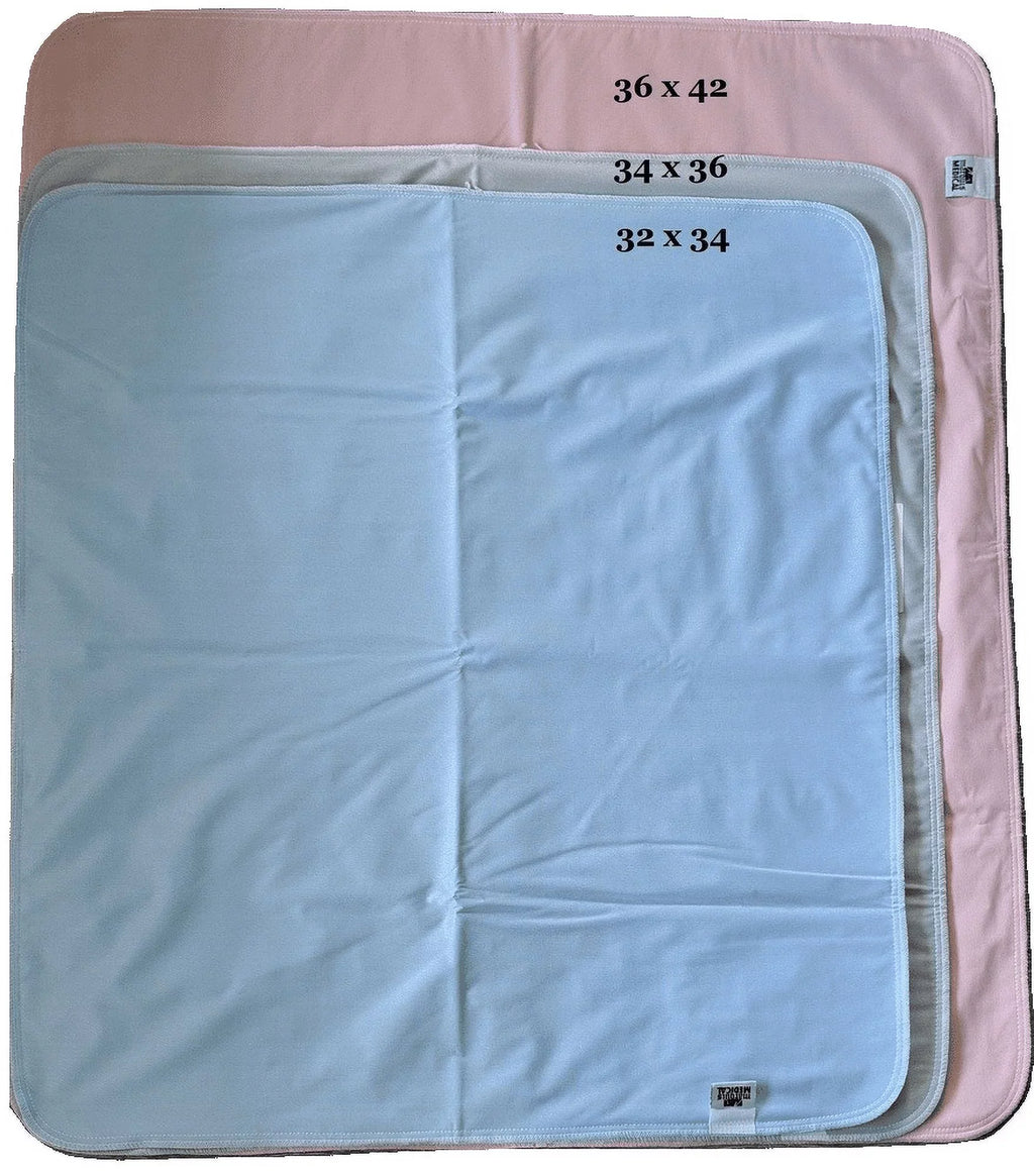 36 Urinary x Waterproof 34 for Protection Pad Seniors Absorbent Washable 12 Underpad Blue/Green Pack - Children Incontinence Bed