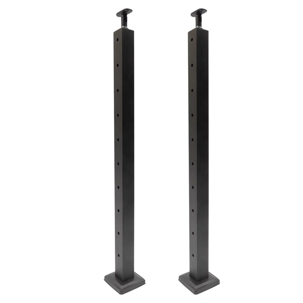 Level Cable Level 36''x2''x2'' Fence Stainless Post for Cable Square Concrete System Deck Two Post Sides Railing Railing Steel Wood Pre-Drilled