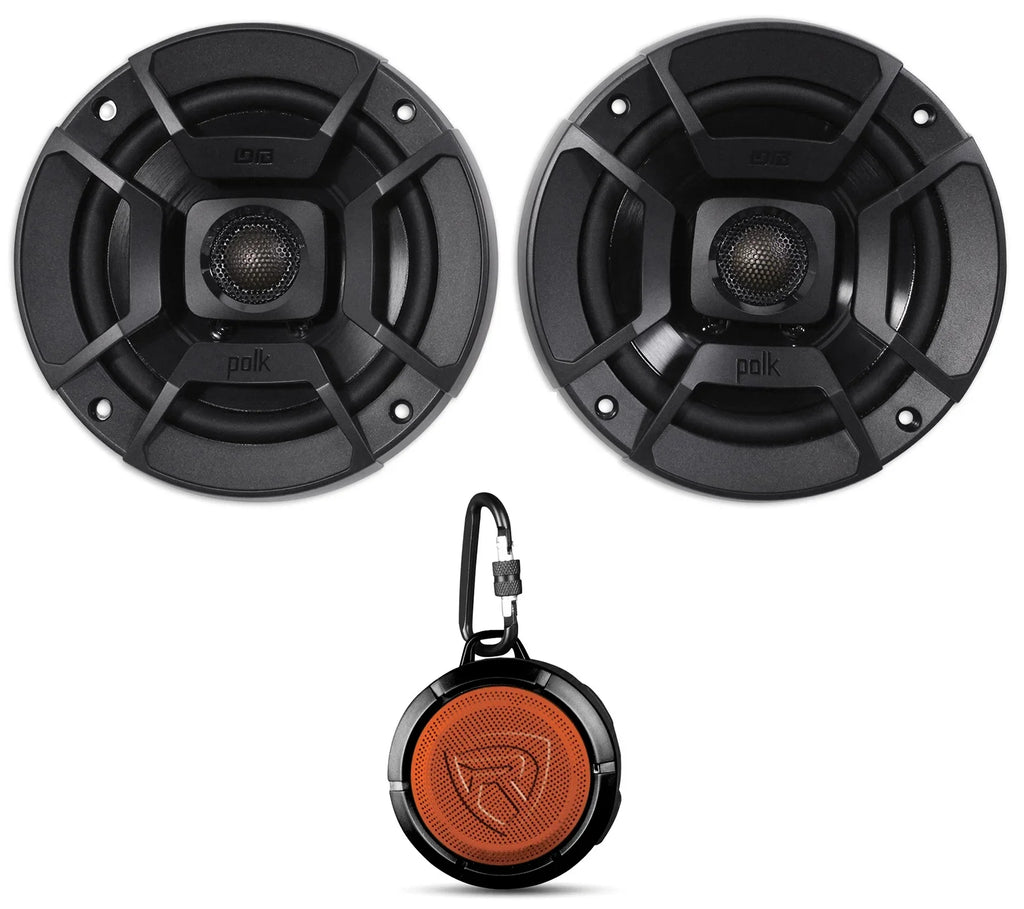 5.25" Polk Audio DB522 Car/Marine/Motorcycle 600w (2) Speakers+Speaker