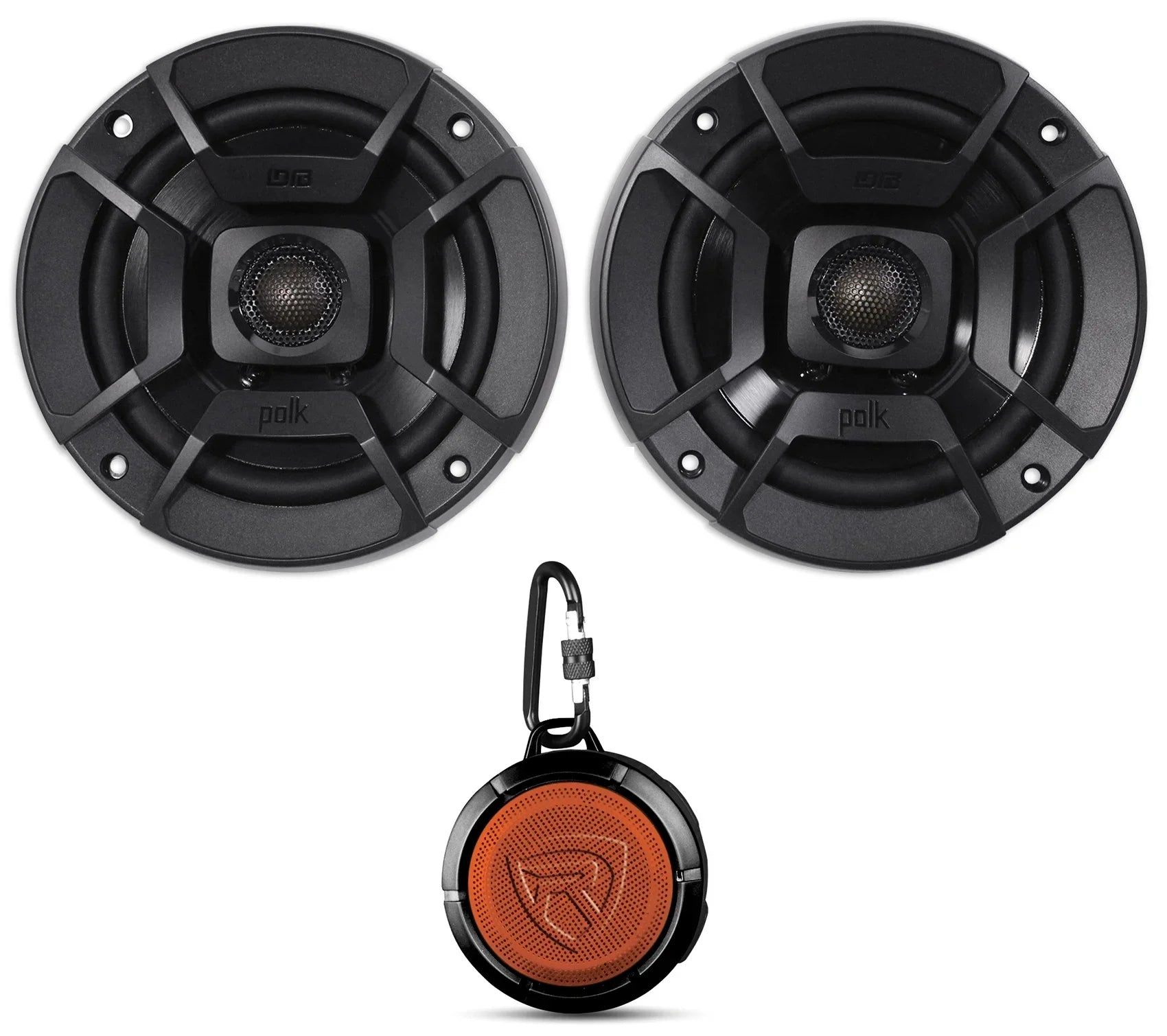 5.25" Polk Audio DB522 Car/Marine/Motorcycle 600w (2) Speakers+Speaker