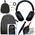 Gadget liquid-Resistant Includes: Headphones (7pc - & Bundle) Essential Ultimaxx Over-Ear Backpack Wireless Noise-Canceling WH-1000XM5 Bundle More (Black)