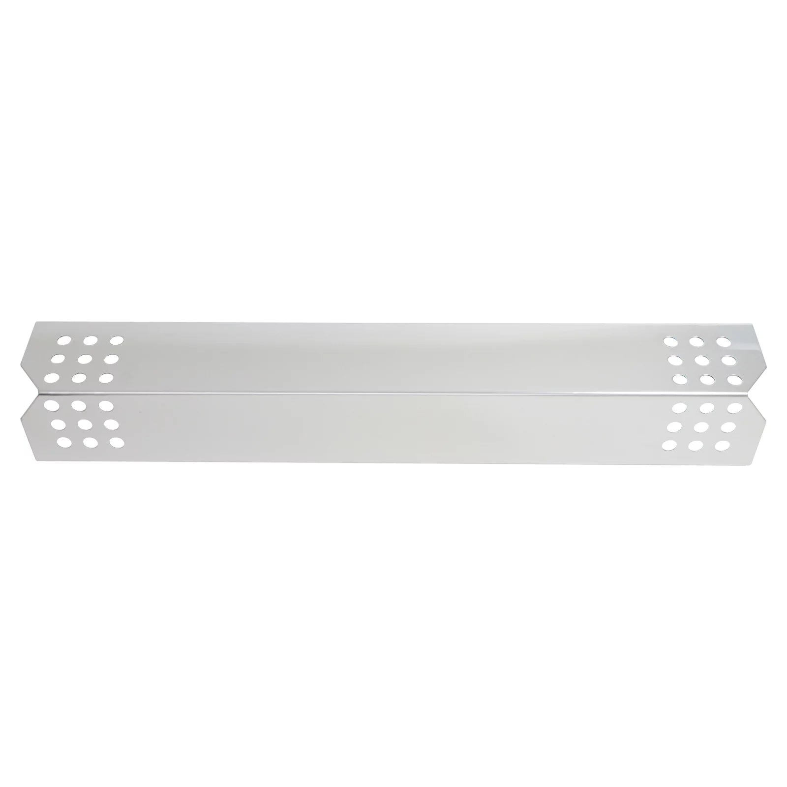 Air Deflector, Flame Vaporizer Cover Barbeque BBQ Burner Jenn Replacement Plate 730-0709 Tent Flavorizer Guard, Bar, 3-Pack Parts Tamer, for Stainless Steel Compatible Grill Bar, 16 Shield - 1/8" Heat