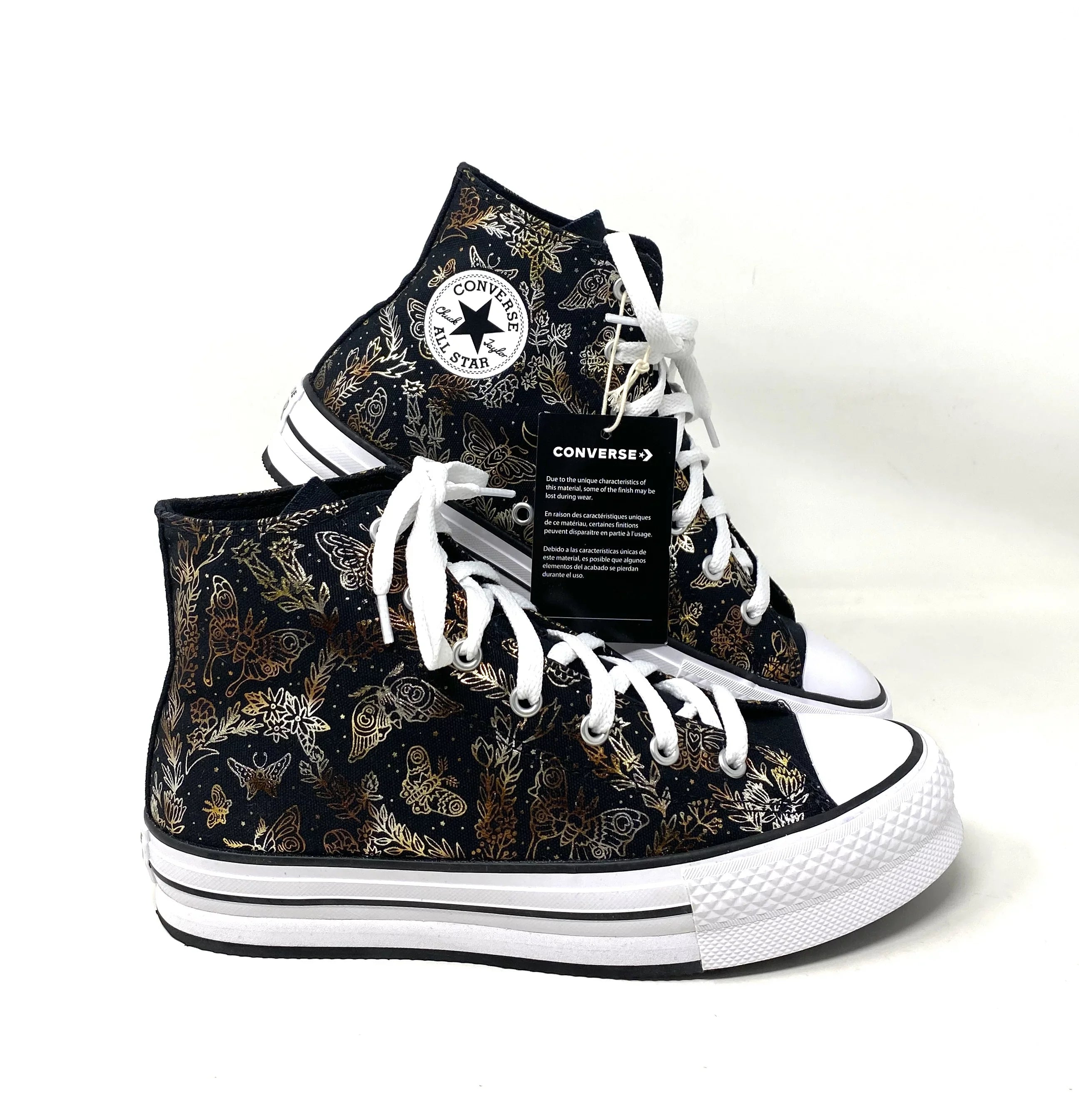 Black Kids Lift Top Platform A01511C Women's High Canvas CTAS Sneakers Converse