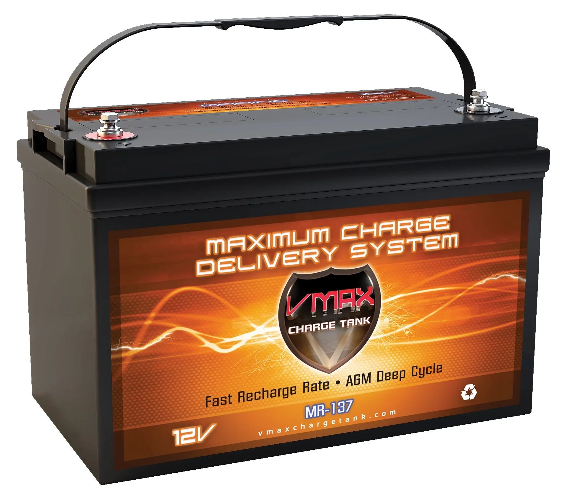 Hand 12V Digital Battery for Cont. 45lb Mount MotorGuide MR137-120 Transom Cycle Trolling R3-45SW AGM Marine Motor 09MT 120Ah VMAX 12V Deep